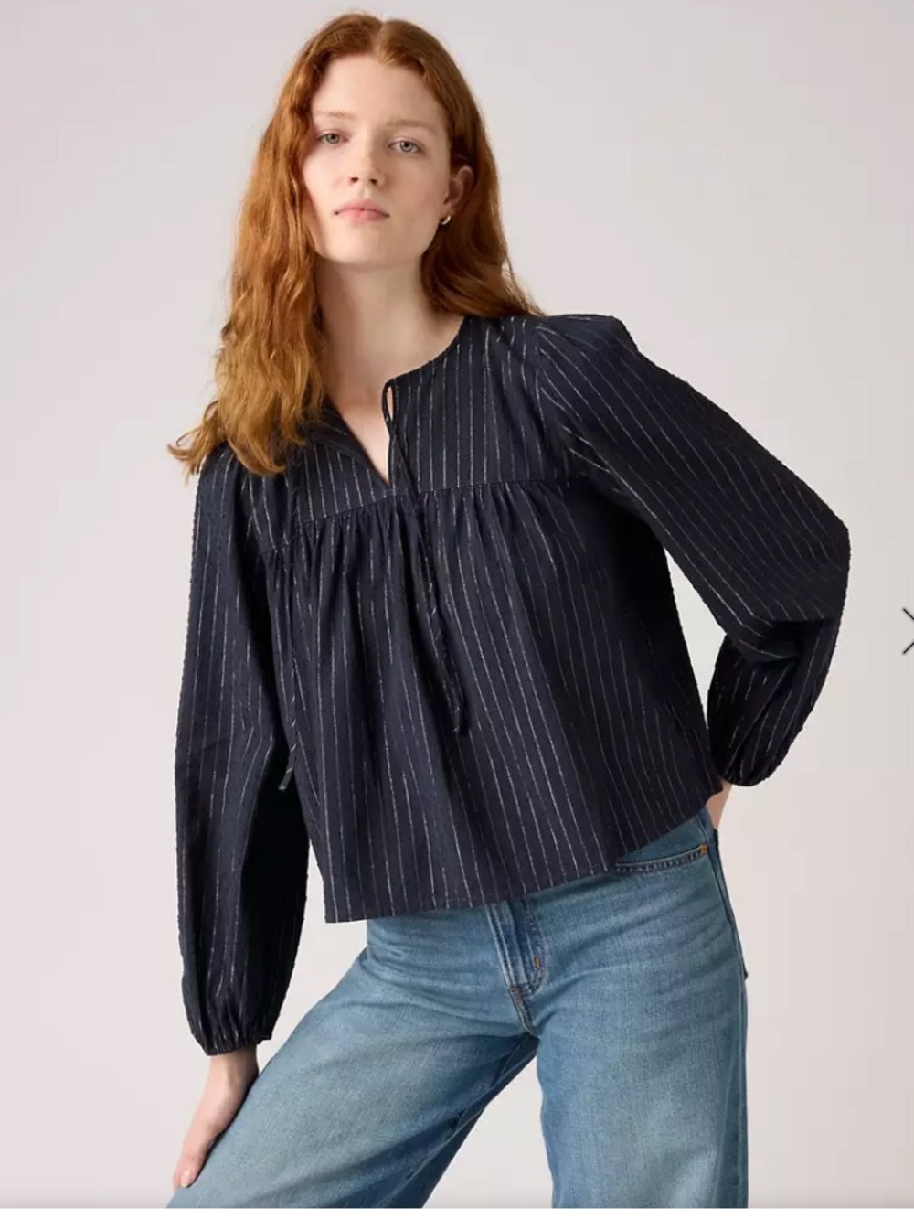 Levi’s Josephine Long Sleeve Holiday Shirt , size various, NWT